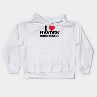 I Heart Hayden Christensen v2 Kids Hoodie